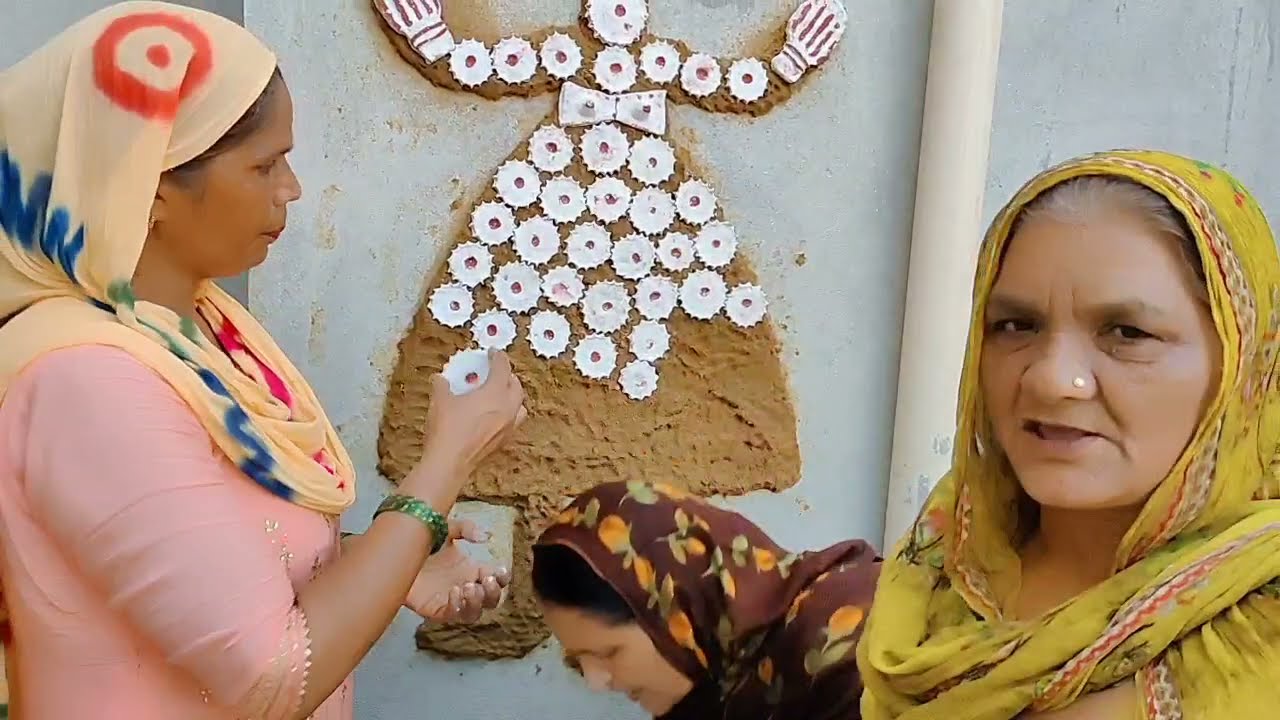 यू ट्यूब पर पहली बार सांझी माता को बनाते हुए और पूरी कहानी सुनाते हुए ,,सांझी माता की कहानी