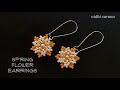 ⚜️ Lovely Spring Flower Earrings || Seed beads Aretes Tutorial Diy (0395)