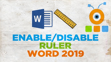 How to Enable or Disable the Ruler in Word 2019 | How to Turn On or Turn Off the Ruler in Word 2019
