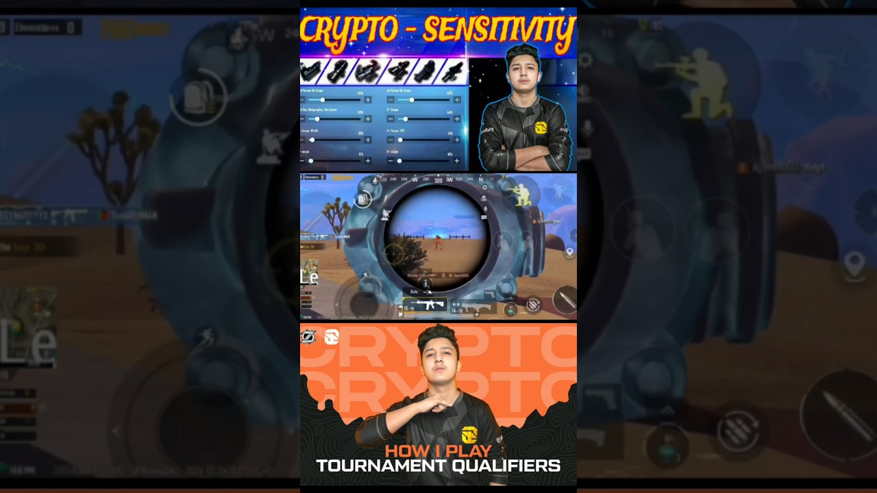 i8 crypto 4x Ting Tong Burst knock💥Bgmi zero recoil Sensitivity✅