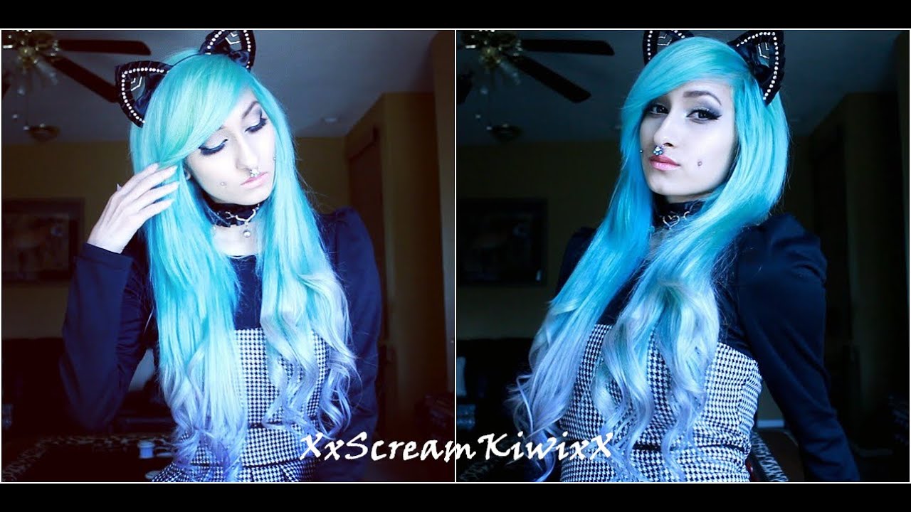 Dying My Hair Pastel Blue and Grey ---XxScreamKiwixX