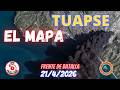 Golpes en Tuapse y a la Flota del Mar Negro. Los combates en Kostantínivka no cesan MAPA DE FRENTE D