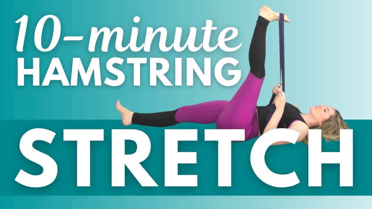 10 Minute Yoga Hamstring Stretch // gentle yoga for hamstring ...