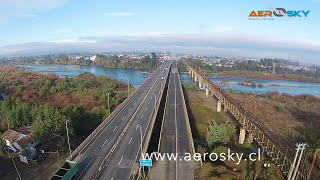 Pitrufquén, vista aérea desde un drone