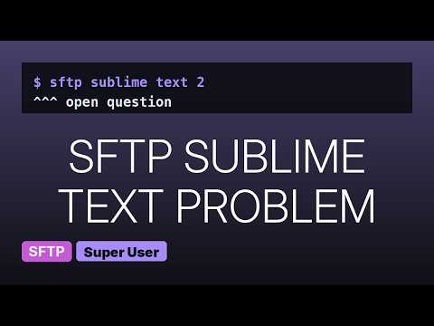 Sublime SFTP plugin