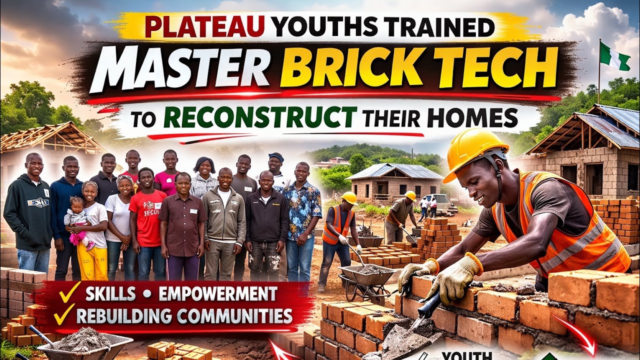 Plateau Youths Trained, Master Brick Tech To Reconstruct Their Homes ...