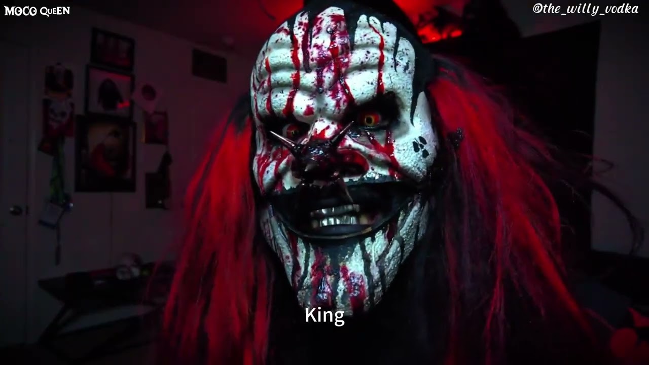 Create a Terrifying Clown Look with UV Niffty Red Mini Sclera Contacts