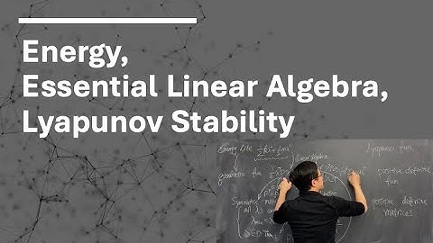 📢 Essential Linear Algebra for Lyapunov Stability Analysis! 🎥📐