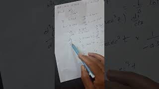 differentiation of parametric equation for class 12