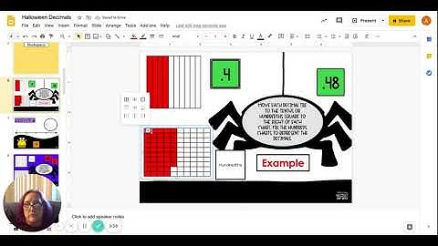 Halloween Decimals Google Slides