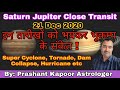 Saturn Jupiter close transit to result earthquake, Tornado, Cyclone, Dam collapse, Hurricane etc