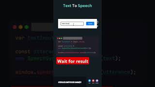 How to Create a Text-to-Speech Converter Using JavaScript |  #javascript