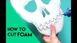 How to cut foam and create a fun skull decor