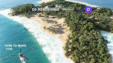 Beach Terrain | D5 Render Tutorial for Beginners