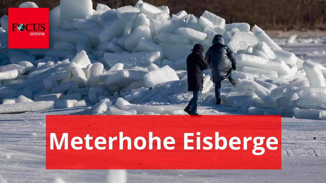 Meterhohe Eisberge vor Ostseeküste: Winterphänomen bringt Bewohner zum Staunen