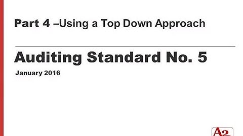 #20 | Part 4 – Top-Down Approach, De-mystifying SOX 404: Auditing Standards 5