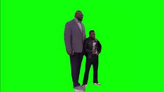 Kevin Hart Telling Shaq Back Up Man Meme Green Screen
