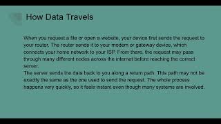 Demystifying Data Travel