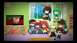 Leon and Friends react to Mario react to Spooky Memes (Gacha Club)