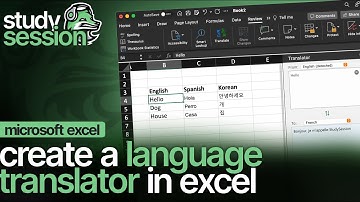 How To Translate Languages in Microsoft Excel