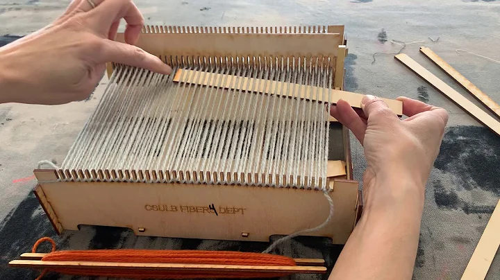 1. Weave Structure on a frame loom - plain weave