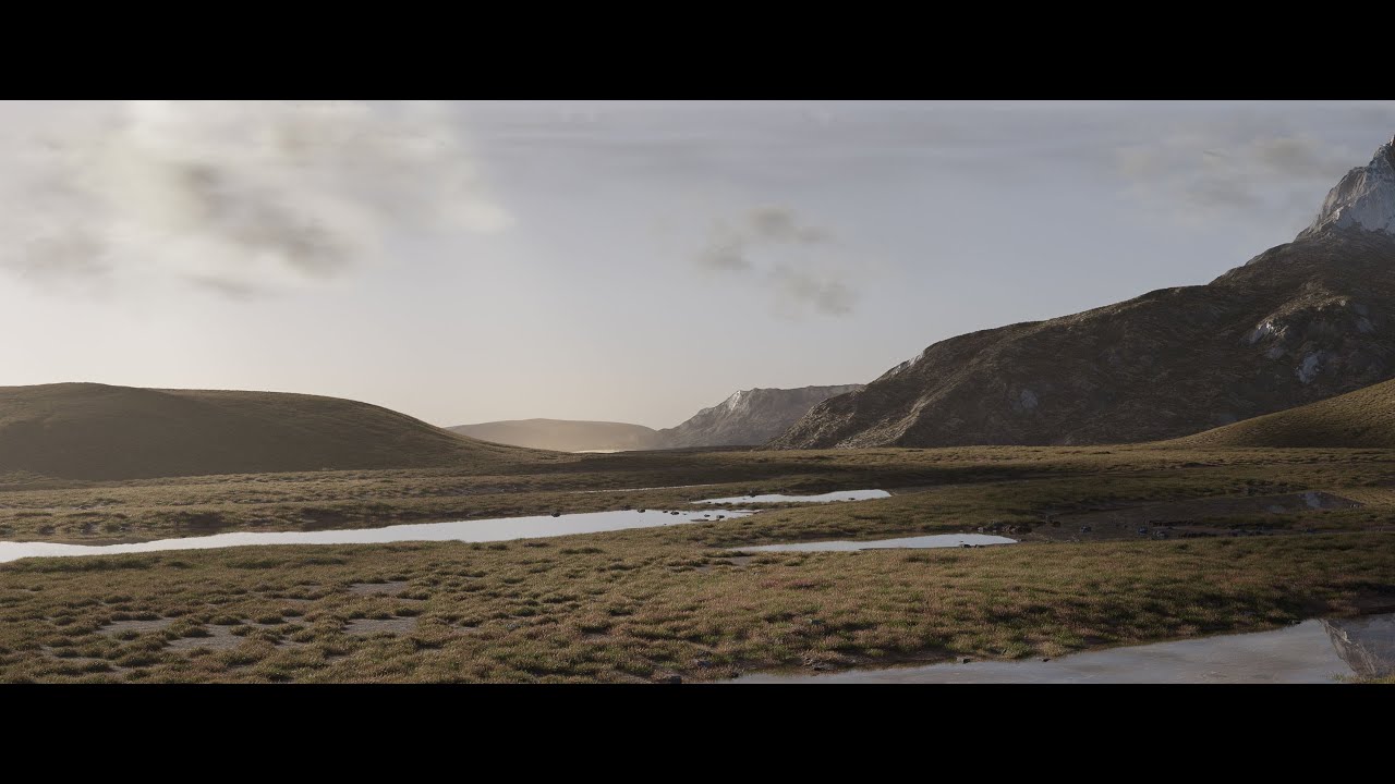 Blender3D Tundra Landscape Timelapse YouTube