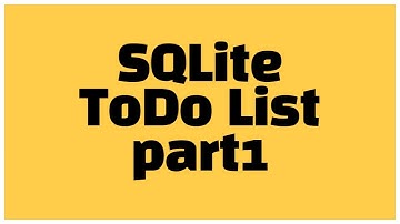 [안드로이드 코틀린] SQLite  ToDoList 만드는 방법 part1 - Data 클래스와 DB 클래스