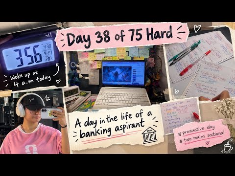 ⏰Woke up at 4:00 AM🎀|🌸A Day In My Life🌻 | 🎯Day-38/75 Hard🐥|🚨A Productive Day🧿