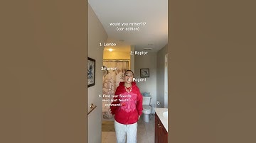 Would you rather!?!♥️♥️ #wouldyourather #challenge #relatable #cars #shortsfeed #beauty