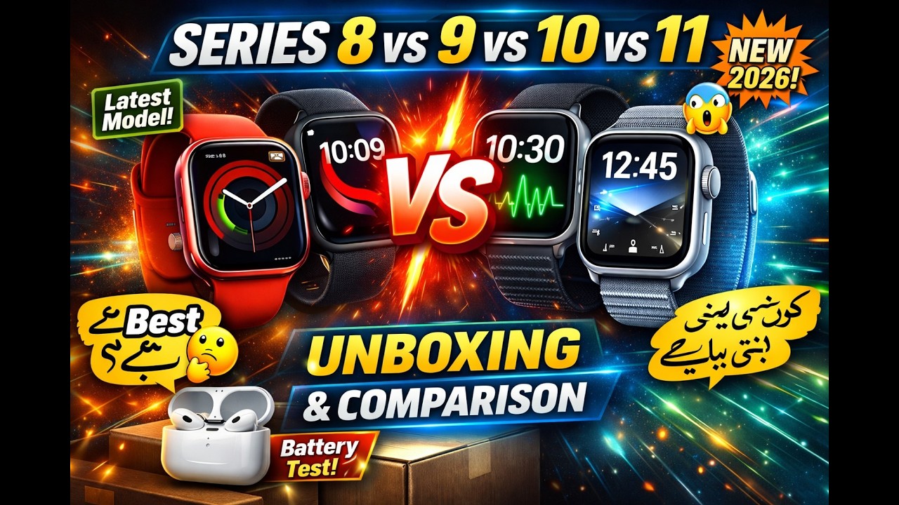 Smart Watch Series 8 vs 9 vs 10 vs 11 – Kaunsi Le? Full Honest Comparison 2026 😱
