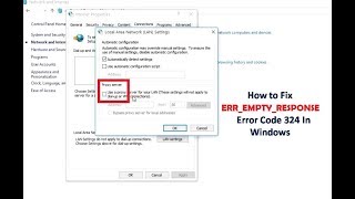 How to Fix ERR_EMPTY_RESPONSE Error Code 324 In Windows