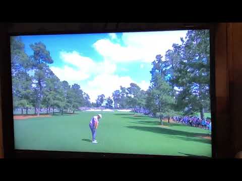 Tiger Wood Amazing Shot At 2019 Masters Pulls To Two Shots From Lead