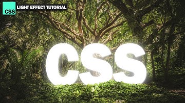 Cool CSS Text Light Effect 5 minutes Tutorial