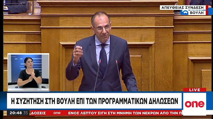 Απόσπασμα της ομιλίας του Γ. Γεραπετρίτη επί των προγραμματικών δηλώσεων