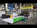 Plastic PVC artificial marble sheet panel extrusion line  خط سحب أنتاج الواح حوائط بديل الرخام