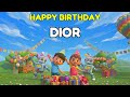 DIOR Happy Birthday Song 👑 Premium 3D Animation