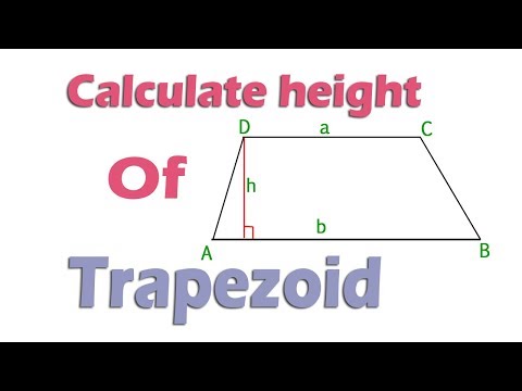 וִידֵאוֹ: כיצד למצוא את גובה הטרפז אם האלכסונים ידועים
