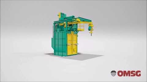 OMSG - Spinner hanger shot blasting machines type CAPRI 3D animation