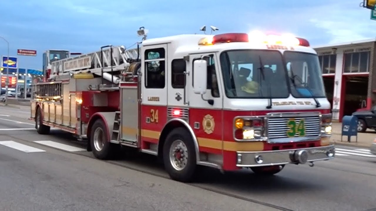 PFD Ladder 34 Responding - YouTube