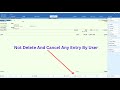 Not Delete And Cancel Entry By User