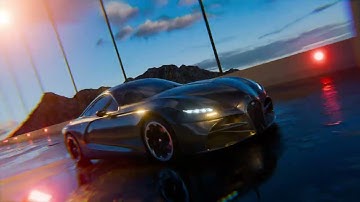 BUGATTI CHIRON on Bridge - Animation Showcase