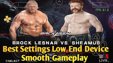 WWE 2K25 PPSSPP Best Settings Low End Device For Android | Smooth Gameplay 60 FPS