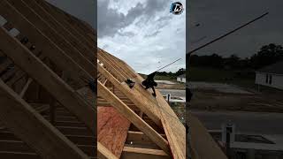 Roof Framing Precision Work 🏠🔨 #Roofing #Construction #Craftsmanship