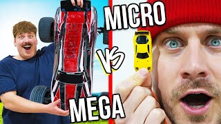 MEGA vs Micro RC Cars *BUILD CHALLENGE* screenshot 4