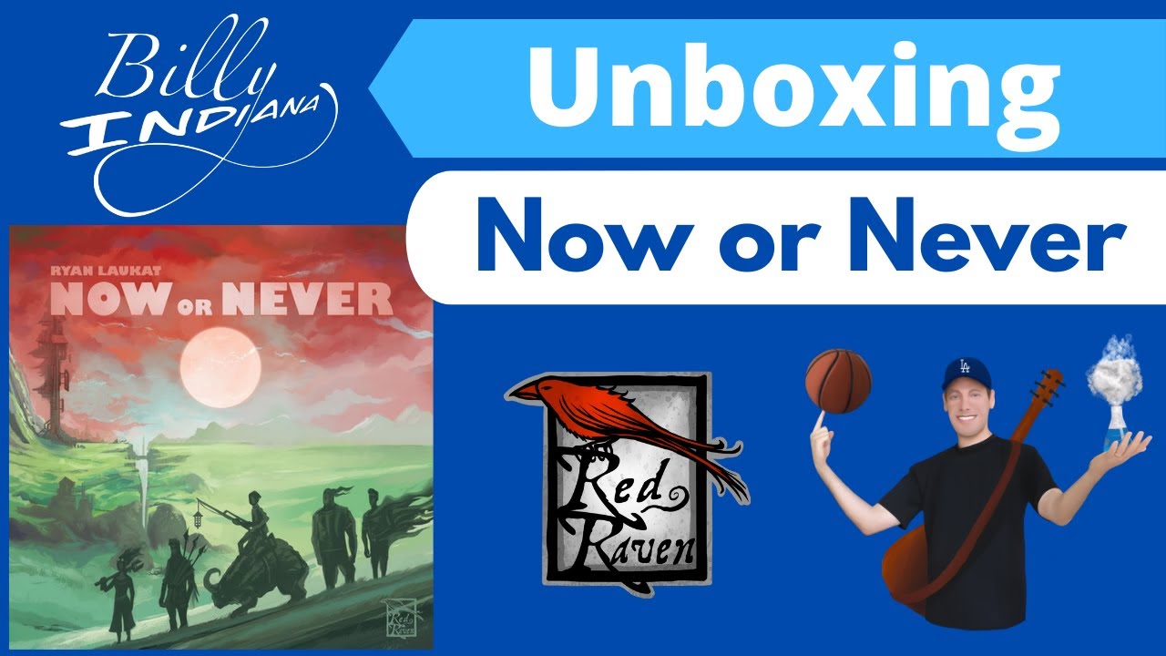Now or Never Board Game Unboxing (Red Raven Games latest release) - YouTube