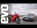 Audi R8 V10 v Ducati 1199 Panigale R | evo BATTLE