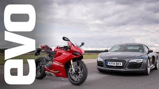 Audi R8 V10 v Ducati 1199 Panigale R | evo BATTLE