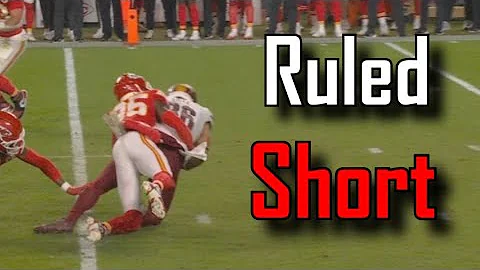 Virtual Measurement calls this short | Kansas City Chiefs Vs Washington Commanders