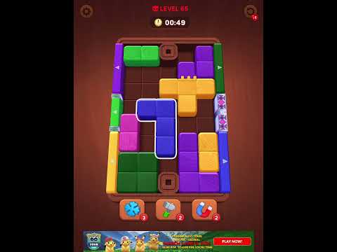 Wood Away Block Puzzle Level 65 Walkthrough #games #gaming #blockpuzzlegame