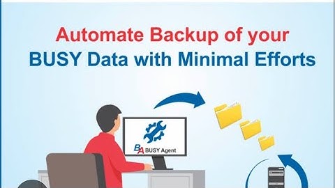 Busy Software Automatic backup in pendrive. How to configure Backup in Busy.